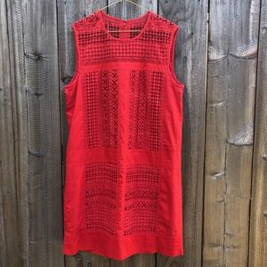 Exceptional Red Cotton Dress